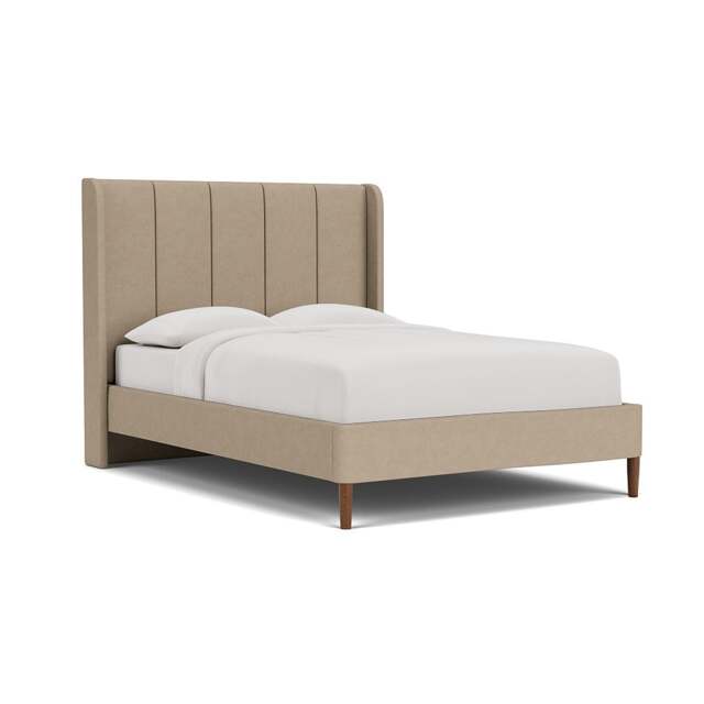 King Size Classic Bedstead - Natural - House Linen Mix - Parker - The Cotswold Company - image 1