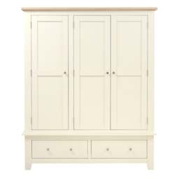 Triple Wardrobe - Chester Classic Cream - The Cotswold Company - thumbnail 5