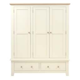 Triple Wardrobe - Chester Classic Cream - The Cotswold Company - thumbnail 7