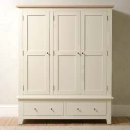 Triple Wardrobe - Chester Classic Cream - The Cotswold Company - thumbnail 2