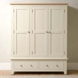 Triple Wardrobe - Chester Classic Cream - The Cotswold Company - thumbnail 4
