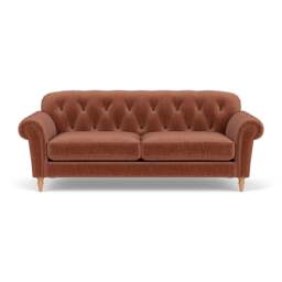 4 Seater Sofa - Cinnamon - Eco Chenille - Chapman - The Cotswold Company - thumbnail 2