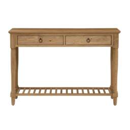 Elkstone Mellow Oak Console Table - The Cotswold Company - thumbnail 3