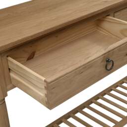 Elkstone Mellow Oak Console Table - The Cotswold Company - thumbnail 5