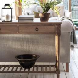 Elkstone Mellow Oak Console Table - The Cotswold Company - thumbnail 2