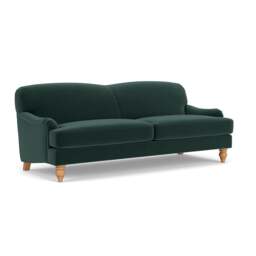 4 Seater Sofa - Lake - Matt Velvet - Ashbee - The Cotswold Company - thumbnail 1