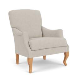 Armchair - Natural - Aquaclean Oxford - Elsie - The Cotswold Company - thumbnail 1
