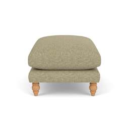 Foot Stool - Apple - Herringbone Weave - Emily - The Cotswold Company - thumbnail 3