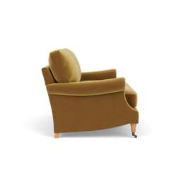 3 Seater Sofa - Mustard - Matt Velvet - Taylor High Back - The Cotswold Company - thumbnail 3