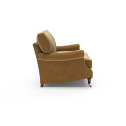 3 Seater Sofa - Mustard - Matt Velvet - Taylor High Back - The Cotswold Company - thumbnail 7