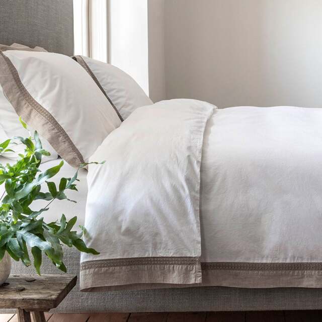 Natural Double Duvet Cover Set - Hatherley - The Cotswold Company - image 1