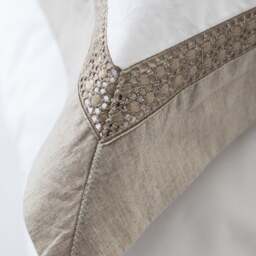 Natural Double Duvet Cover Set - Hatherley - The Cotswold Company - thumbnail 3