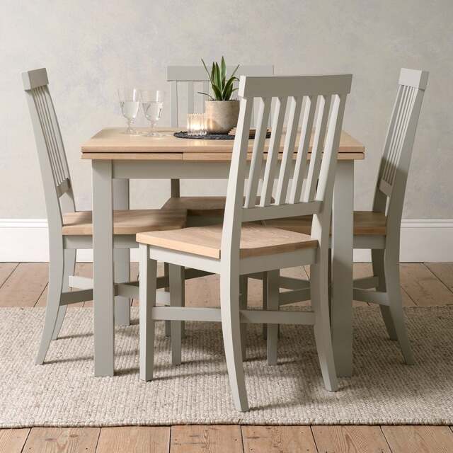 Square Extending Dining Table - Chester Dove Grey - The Cotswold Company - image 1