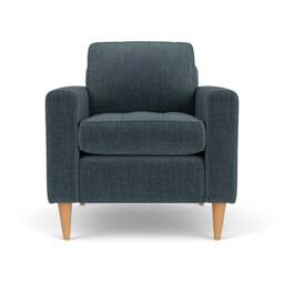 Armchair - Teal - Eco Chenille - Saxon - The Cotswold Company - thumbnail 2