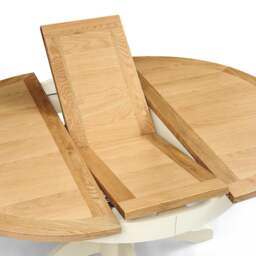 4-6 Seater Round Extending Table - Sussex Cotswold Cream - The Cotswold Company - thumbnail 6