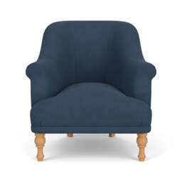 Armchair - Indigo - House Linen Mix - Everett - The Cotswold Company - thumbnail 2