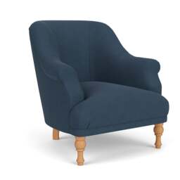 Armchair - Indigo - House Linen Mix - Everett - The Cotswold Company - thumbnail 1