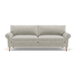4 Seater Sofa - Grey Mist - Eco Chenille - Osbourne - The Cotswold Company - thumbnail 2