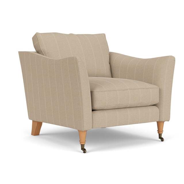 Armchair - Natural - Compton Stripe - Robinson - The Cotswold Company - image 1