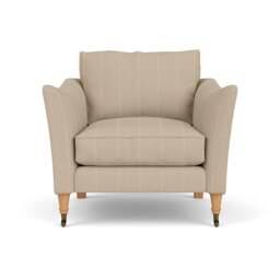 Armchair - Natural - Compton Stripe - Robinson - The Cotswold Company - thumbnail 2