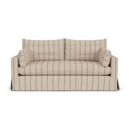 3 Seater Sofa - Charcoal - Compton Stripe - Ashton - The Cotswold Company - thumbnail 2
