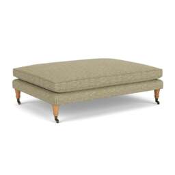 Foot Stool - Apple - Herringbone Weave - Taylor - The Cotswold Company - thumbnail 1