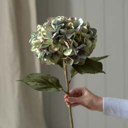 Faux Flower Stem Antique Blue Giant Hydrangea - The Cotswold Company - thumbnail 1