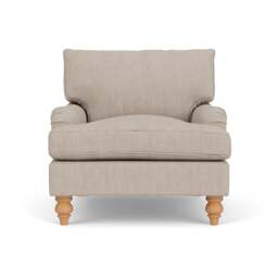 Armchair - Natural - Luxury Italian Linen - Morris - The Cotswold Company - thumbnail 2