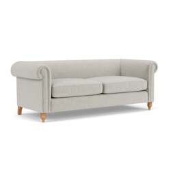 4 Seater Sofa - Grey Mist - Eco Chenille - Rayner - The Cotswold Company - thumbnail 1