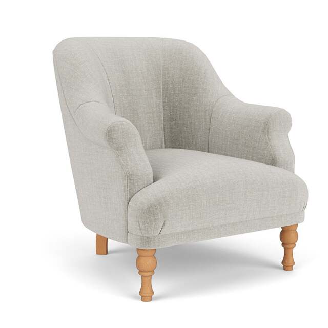 Armchair - Grey Mist - Eco Chenille - Everett - The Cotswold Company - image 1