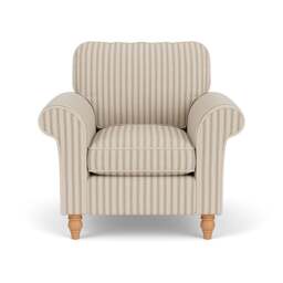 Armchair - Sage - Kingham Stripe - Hurley - The Cotswold Company - thumbnail 2