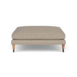 Foot Stool - Natural - Herringbone Weave - Taylor Small - The Cotswold Company - thumbnail 2