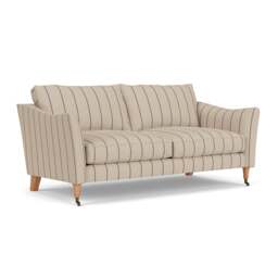 3 Seater Sofa - Charcoal - Compton Stripe - Robinson - The Cotswold Company - thumbnail 1