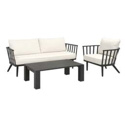 Hillesley Metal Sofa and Lounge Chair Set - The Cotswold Company - thumbnail 6