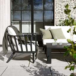 Hillesley Metal Sofa and Lounge Chair Set - The Cotswold Company - thumbnail 2