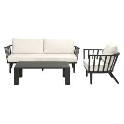 Hillesley Metal Sofa and Lounge Chair Set - The Cotswold Company - thumbnail 5
