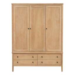 Berkeley Nordic Oak Triple Wardrobe - The Cotswold Company - thumbnail 7
