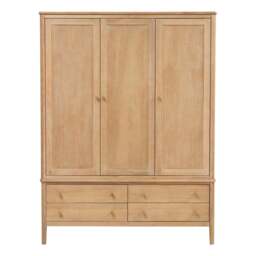 Berkeley Nordic Oak Triple Wardrobe - The Cotswold Company - thumbnail 5