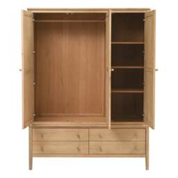 Berkeley Nordic Oak Triple Wardrobe - The Cotswold Company - thumbnail 6