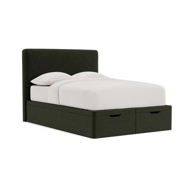 Double Ottoman Storage Bed - Moss - Eco Chenille - Ellis - The Cotswold Company - image 1