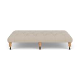 Foot Stool - Natural - Rustic weave - Amelia Large - The Cotswold Company - thumbnail 2
