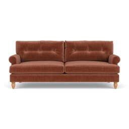 4 Seater Sofa - Cinnamon - Eco Chenille - Talbot - The Cotswold Company - thumbnail 2