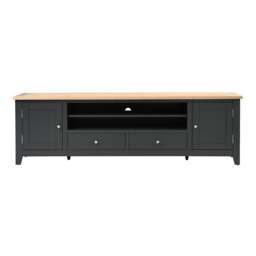 XXL TV Stand up to 90 - Chester Charcoal - The Cotswold Company - thumbnail 3