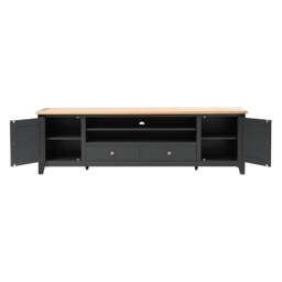 XXL TV Stand up to 90 - Chester Charcoal - The Cotswold Company - thumbnail 6
