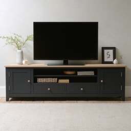 XXL TV Stand up to 90 - Chester Charcoal - The Cotswold Company - thumbnail 2