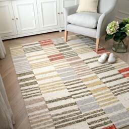 Avento Staggered Stripe Rug 160 x 230 - Home Accessories - The Cotswold Company