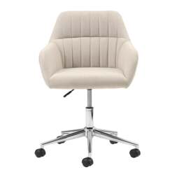 Upholstered Office Chairs Arlebrook Office Chair  - Stone Linen - The Cotswold Company - thumbnail 2