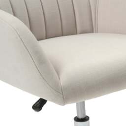 Upholstered Office Chairs Arlebrook Office Chair  - Stone Linen - The Cotswold Company - thumbnail 6