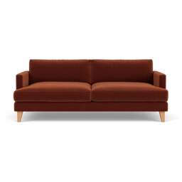 4 Seater Sofa - Brick - Matt Velvet - Jackson - The Cotswold Company - thumbnail 2