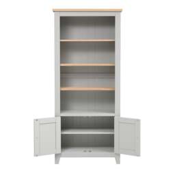 Alcove Display Cabinet - Chester Dove Grey - The Cotswold Company - thumbnail 5